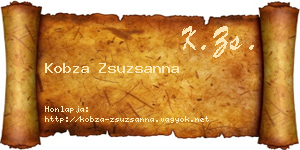 Kobza Zsuzsanna névjegykártya