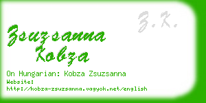 zsuzsanna kobza business card